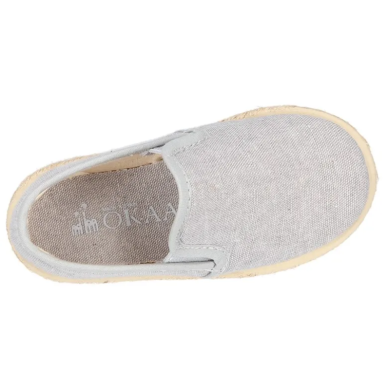 Alpargata niño con elásticos tipo SLIP ON en lona lavada.