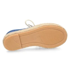 Alpargata niños tipo Blucher en lona LINO.