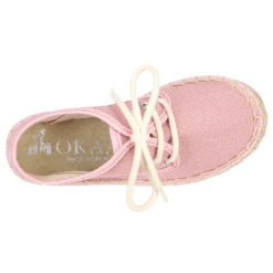 Alpargata niños tipo Blucher en lona LINO.