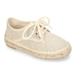 Alpargata niños tipo Blucher en lona LINO.