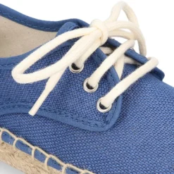Alpargata niños tipo Blucher en lona LINO.