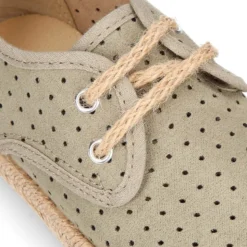 Alpargata niño tipo blucher con cordones en Lona Serratex MIL PUNTOS.
