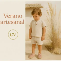 Alpargata niño tipo Blucher con cordones y picados en piel serraje.