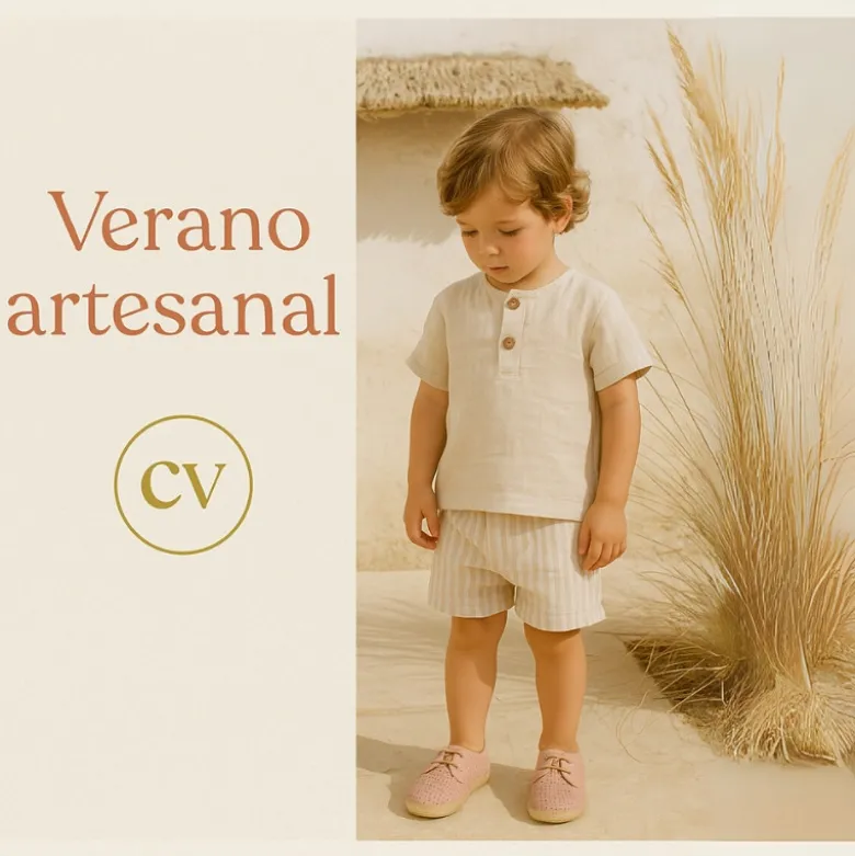 Alpargata niño tipo Blucher con cordones y picados en piel serraje.