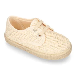 Alpargata niño tipo Blucher en lona CROCHET.