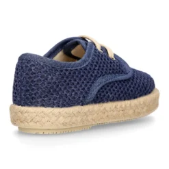 Alpargata niño tipo Blucher en lona CROCHET.