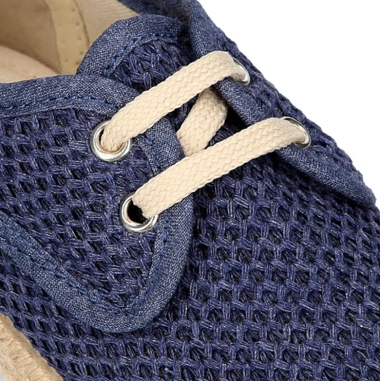 Alpargata niño tipo Blucher en lona CROCHET.