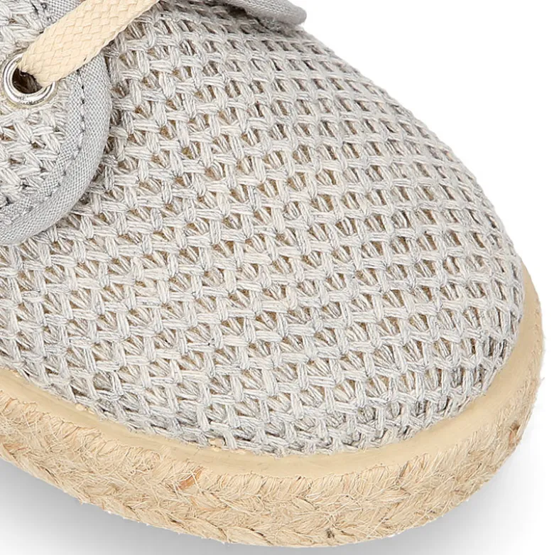 Alpargata niño tipo Blucher en lona CROCHET.