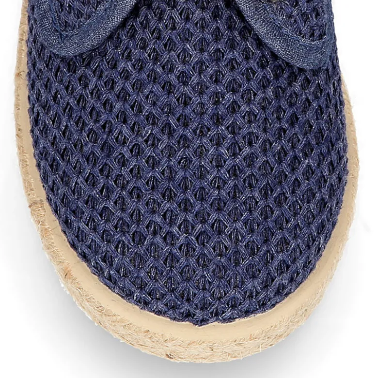 Alpargata niño tipo Blucher en lona CROCHET.