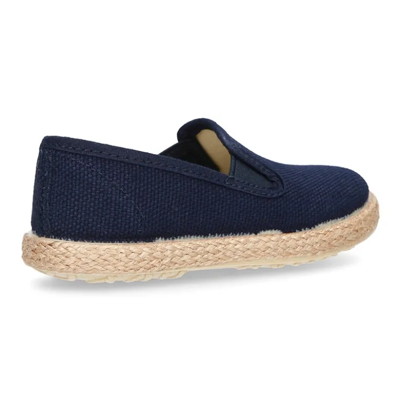 Alpargata niño tipo SLIP ON con elásticos en lona.