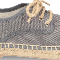 Alpargata tipo blucher en lona efecto LAVADO.