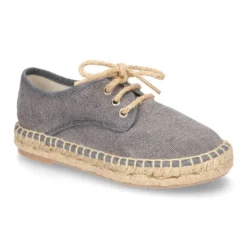 Alpargata tipo blucher en lona efecto LAVADO.