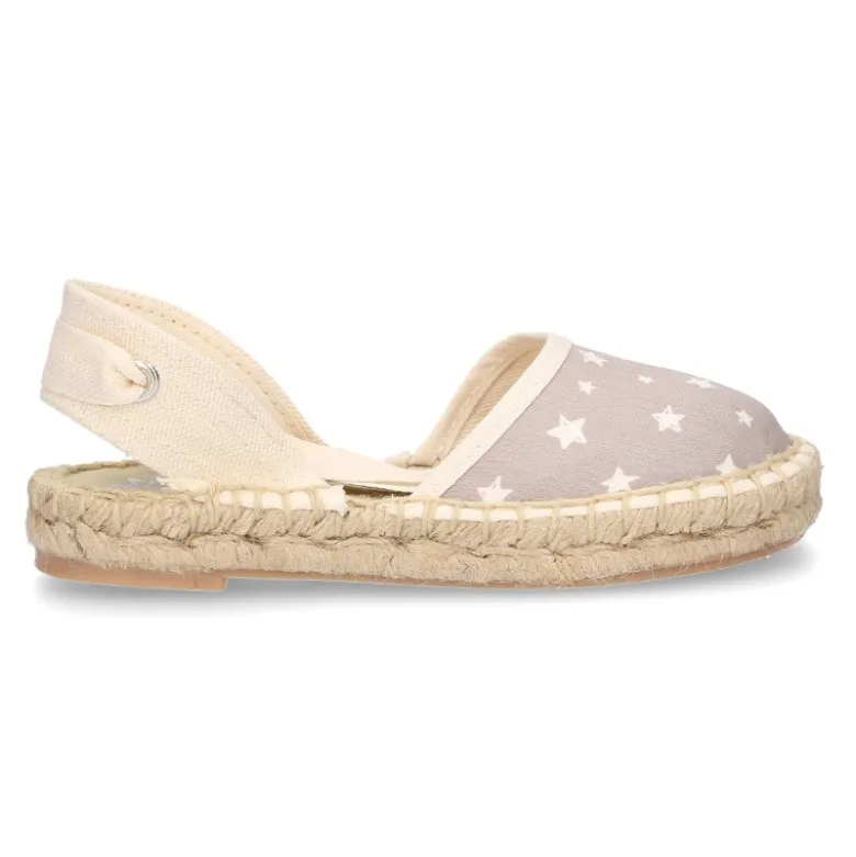 Alpargata tipo Valenciana en lona con ESTRELLAS.