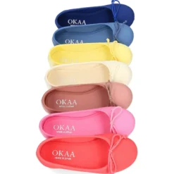 Bailarina básica con lazo ajustable en lona algodón NUEVOS COLORES de temporada.