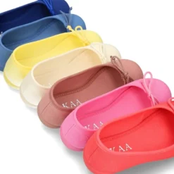 Bailarina básica con lazo ajustable en lona algodón NUEVOS COLORES de temporada.