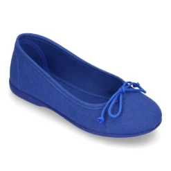 Bailarina básica con lazo ajustable en lona algodón NUEVOS COLORES de temporada.