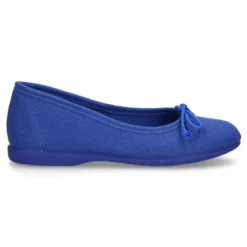 Bailarina básica con lazo ajustable en lona algodón NUEVOS COLORES de temporada.