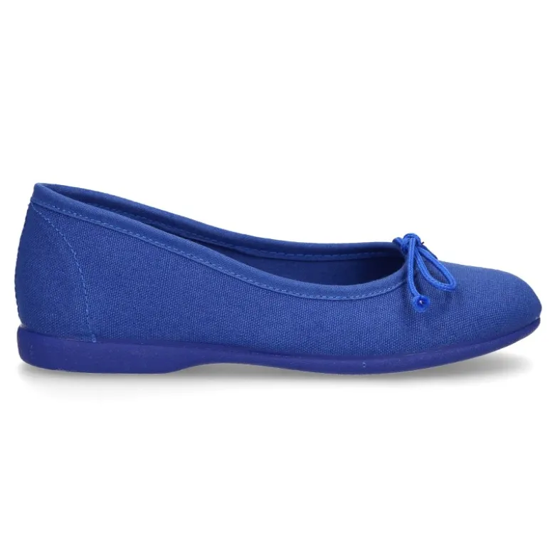 Bailarina básica con lazo ajustable en lona algodón NUEVOS COLORES de temporada.