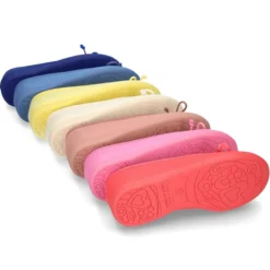 Bailarina básica con lazo ajustable en lona algodón NUEVOS COLORES de temporada.