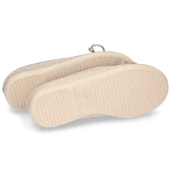 Bailarina clásica con lazo ajustable en lona METALIZADA.
