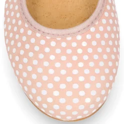 Bailarina clásica en serraje estampado de topitos.