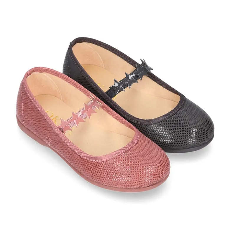 Bailarina Niña con elástico y ESTRELLAS en Serratex estampado.