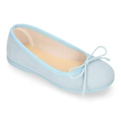 Bailarina niña con lazo ajustable en lona Serratex en colores PASTELES.