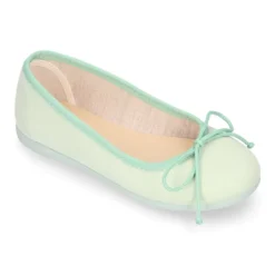 Bailarina niña con lazo ajustable en lona Serratex en colores PASTELES.