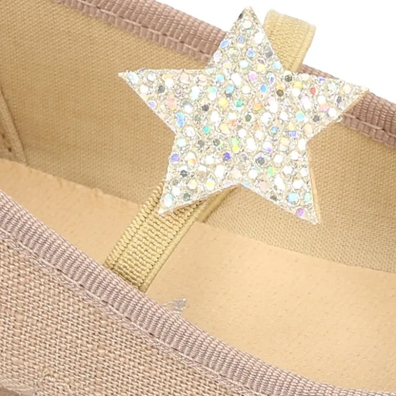 Bailarina niña en lona algodón de vestir con ESTRELLA.