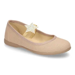 Bailarina niña en lona algodón de vestir con ESTRELLA.