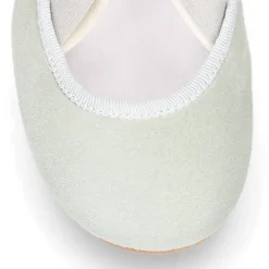 Bailarina niña tipo Ballet con cintas cruzadas elásticas en piel ANTE SALVIA.