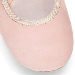 Bailarina niña tipo Ballet con cintas cruzadas elásticas en piel ANTE NUDE.
