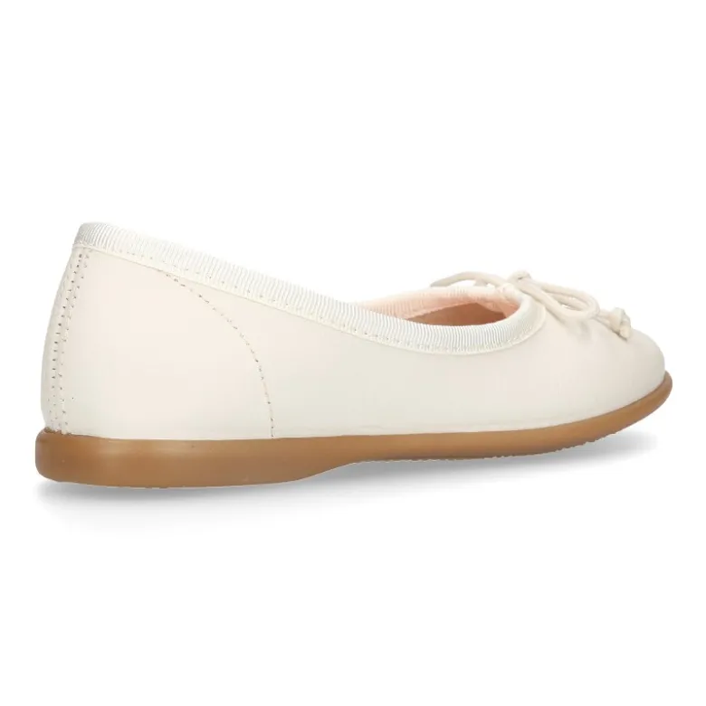 Bailarina Niña VERANO Piel Napa lavable con lazo ajustable.