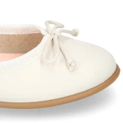 Bailarina Niña VERANO Piel Napa lavable con lazo ajustable.