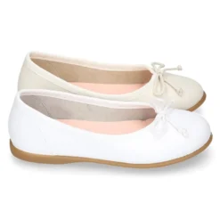 Bailarina Niña VERANO Piel Napa lavable con lazo ajustable.