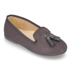 Bailarina tipo Slipper en Serratex con borlas.
