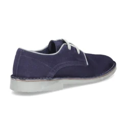 Blucher caballero con vivo en piel serraje.