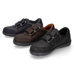 Blucher deportivo colegial niño sin cordones y con puntera reforzada en piel lavable.