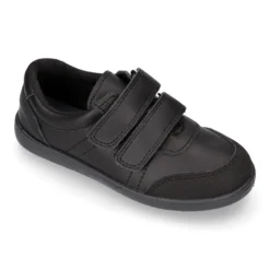 Blucher deportivo colegial niño sin cordones y con puntera reforzada en piel lavable.