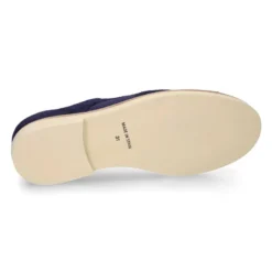 Blucher niño CEREMONIA en piel serraje combinado con lino.