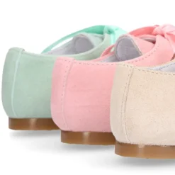 Blucher niño clásico con lazos en piel ante en colores de MODA.
