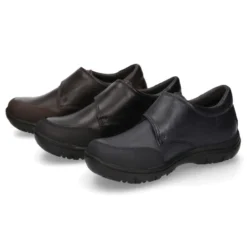 Blucher niño colegial con cierre adherente y puntera reforzada en piel PREMIUM.