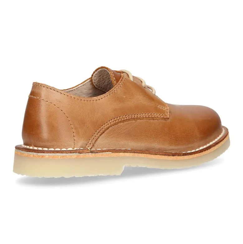Blucher niño cordones en piel CUERO.