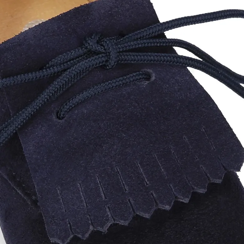 Blucher Niños con cordones y FLECOS en piel Serraje.