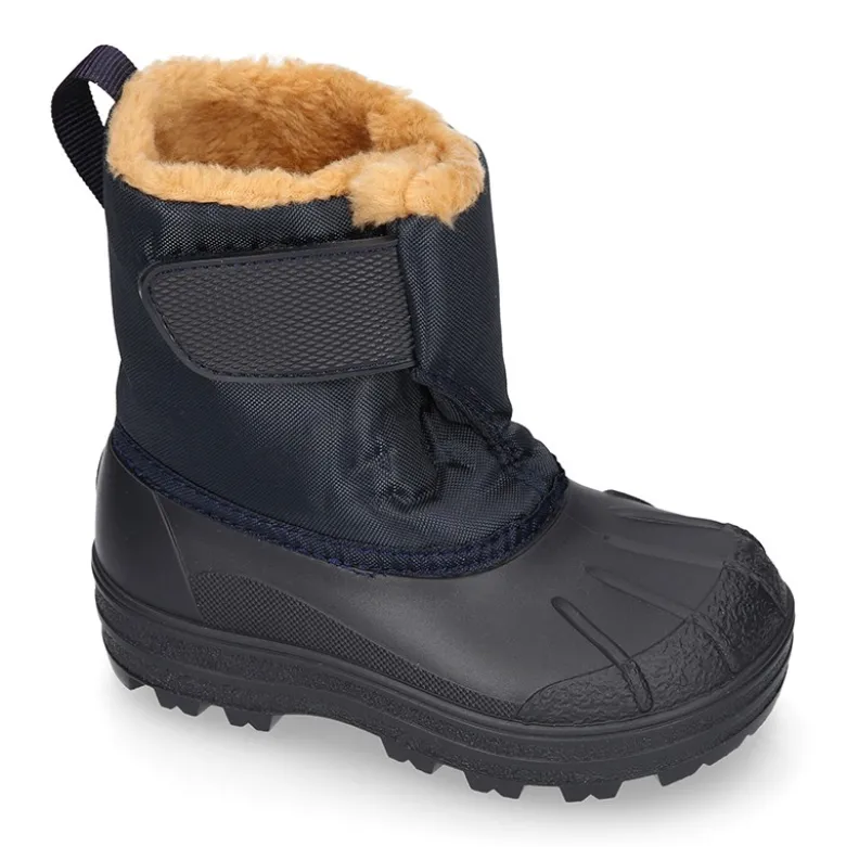 Bota de agua infantil para niños pequeños con borrego y diseño apreski