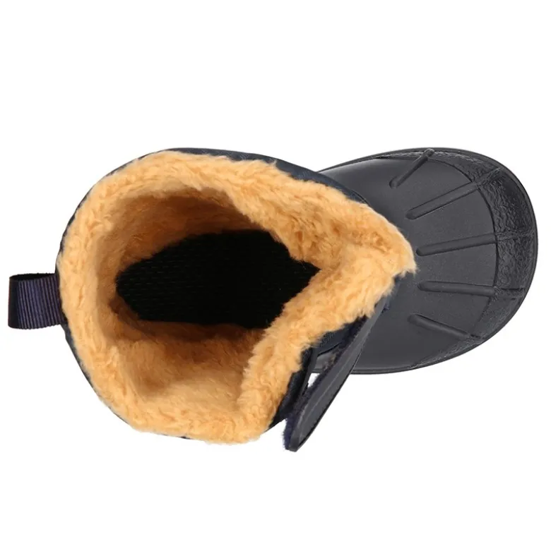 Bota de agua infantil para niños pequeños con borrego y diseño apreski