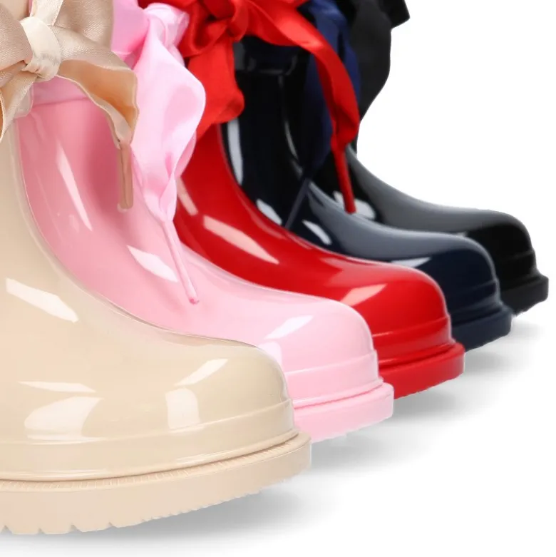 Bota de agua niña BIMBI LAZO con cuello ajustable.