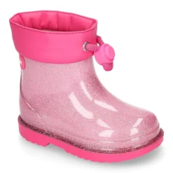 Bota de agua niñas BIMBI GLITTER con cuello ajustable.