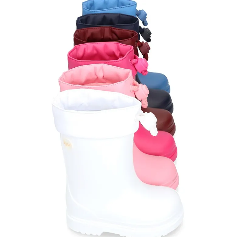 Bota de agua niños cuello ajustable pequeños.