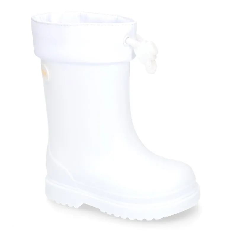Bota de agua niños cuello ajustable pequeños.